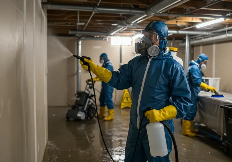 Basement Sanitization and Antimicrobial Treatment process in Texico, NM